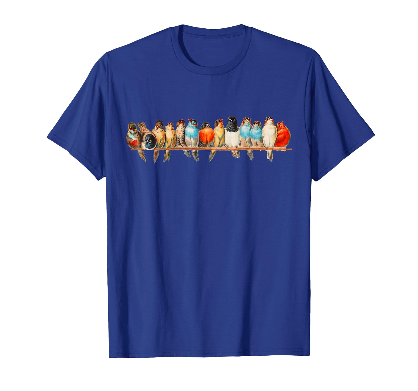 Cute Birds on a Wire Vintage Illustration for Women T-Shirt