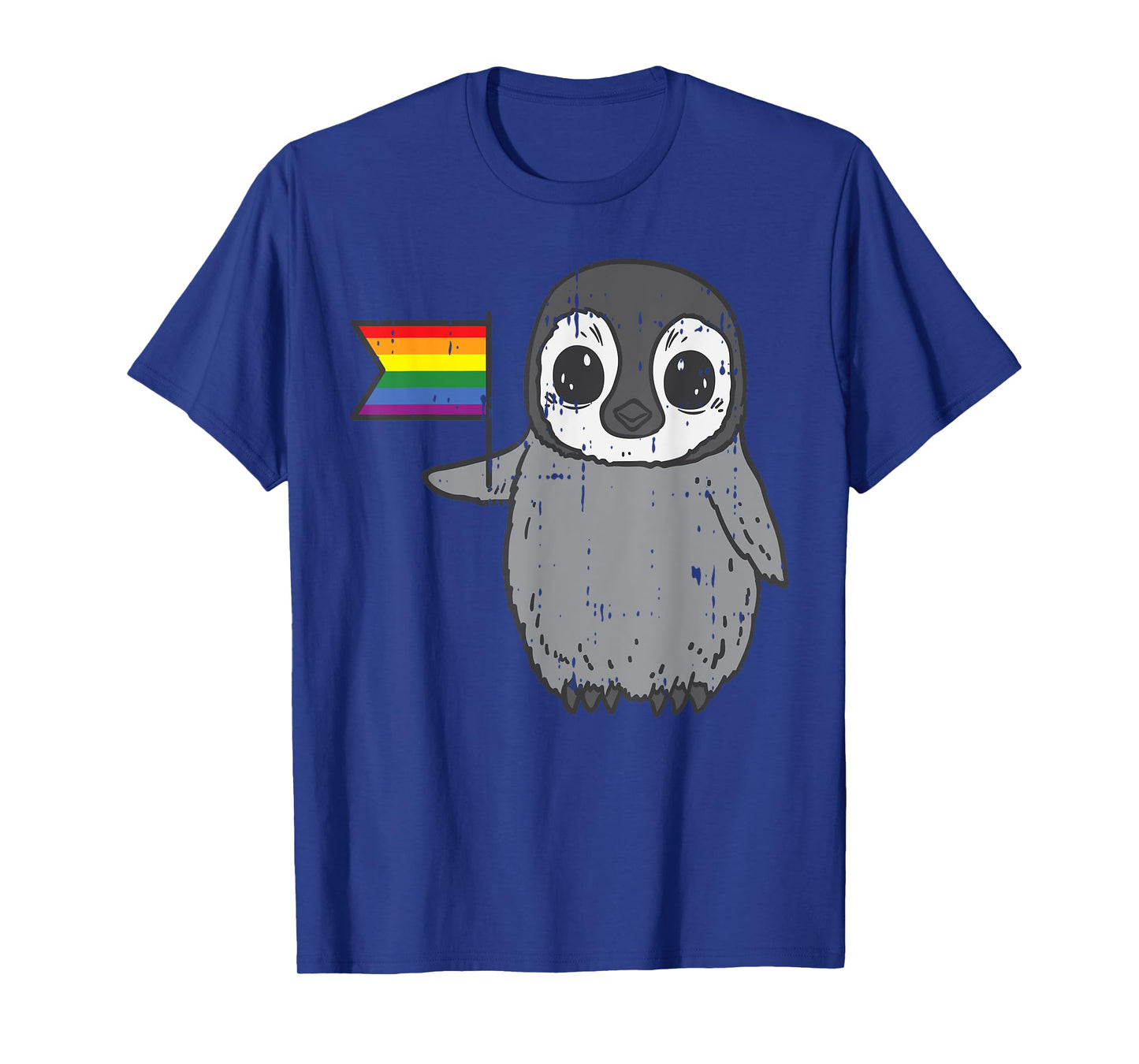 Penguin Rainbow Flag Cute Gay Pride LGBT Animal Lover Gift T-Shirt