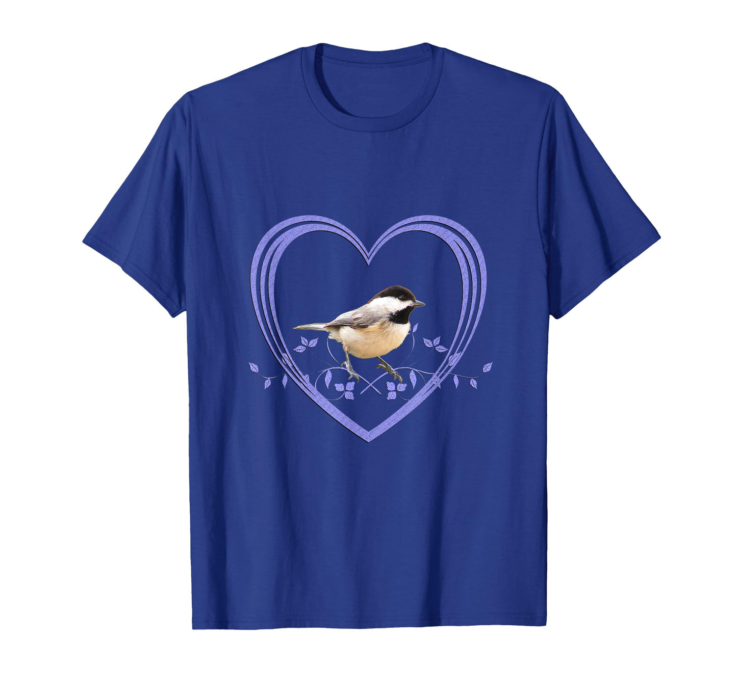 Pretty Chickadee In Heart T-Shirt