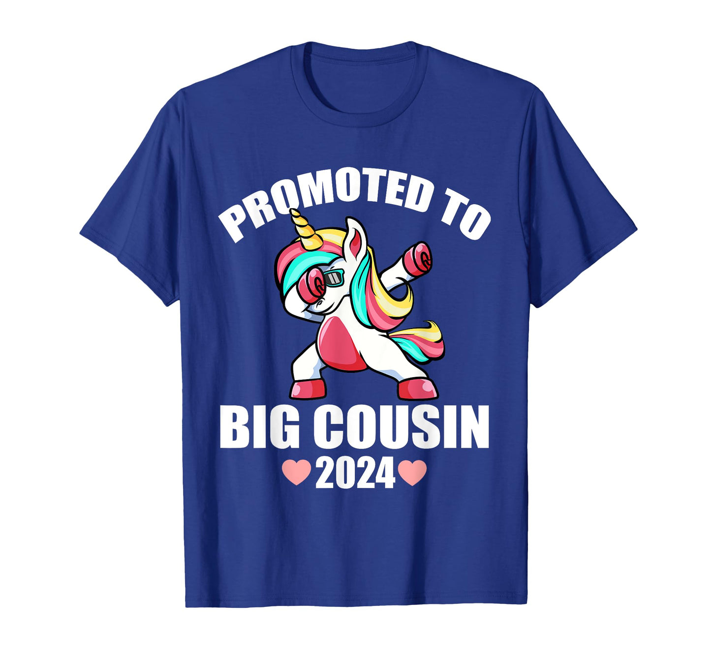 Dabbing Unicorn Shirts For Kids, Promoted To Big Cousin 2024 T-Shirt