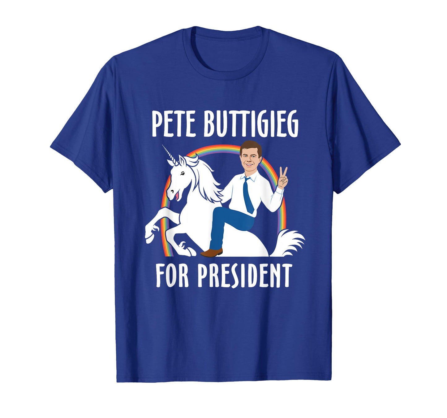 Pete Buttigieg For President Riding Unicorn Funny 2020 T-Shirt