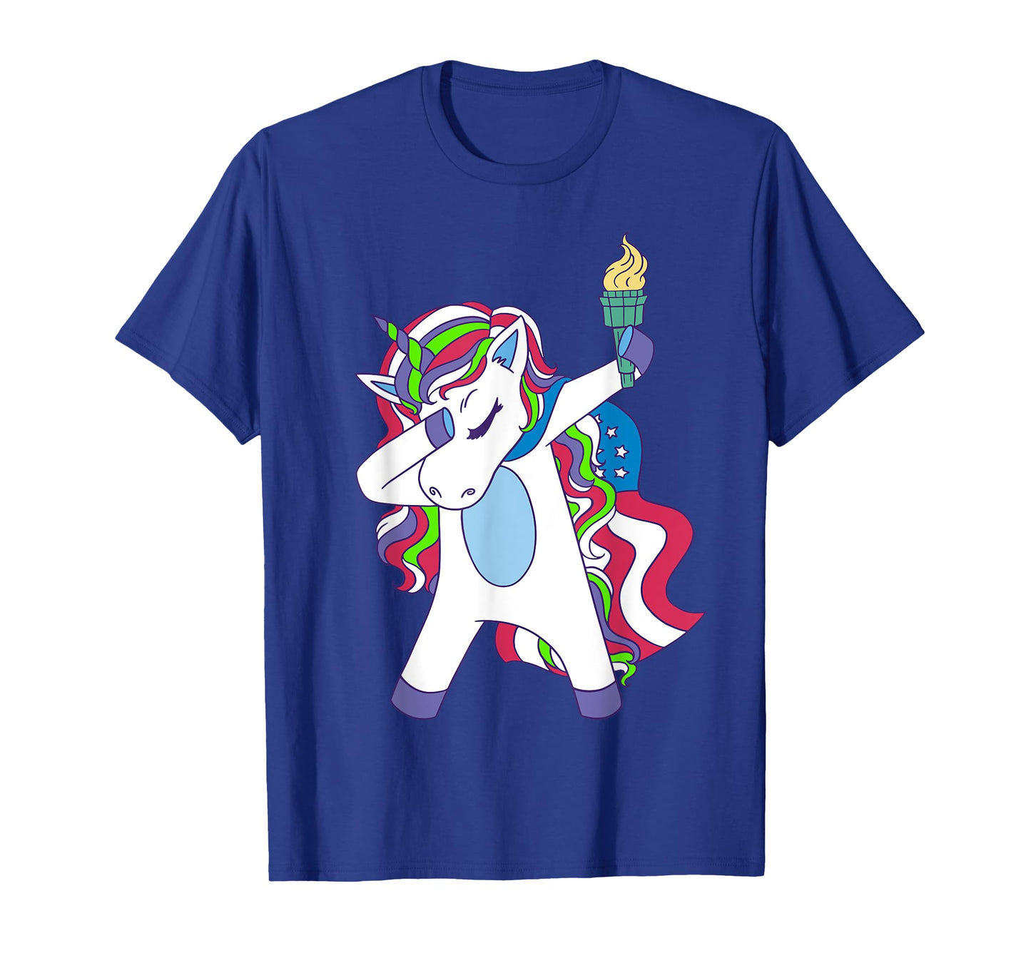 Unicorn Dabbing USA Patriotin Women's Unicorn T-Shirt