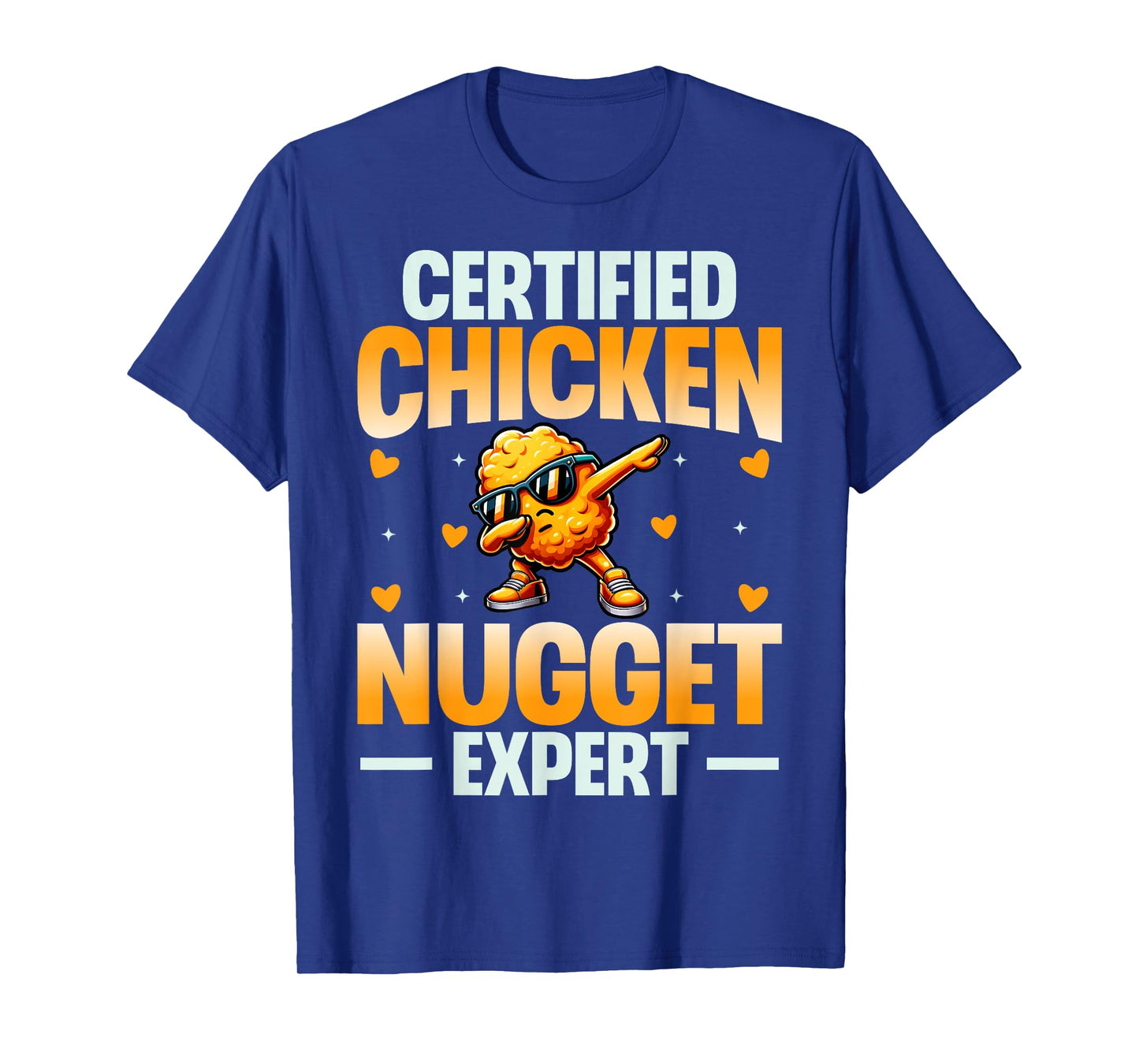 Chicken Nugget Shirt Gifts Store Unisex Adults Kids T-Shirt Black Small Certified Chicken Nugget Expert Funny T-Shirt