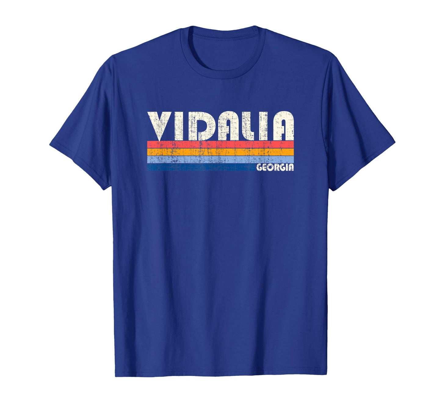 Vintage Retro 70s 80s Style Hometown of Vidalia, GA T-Shirt