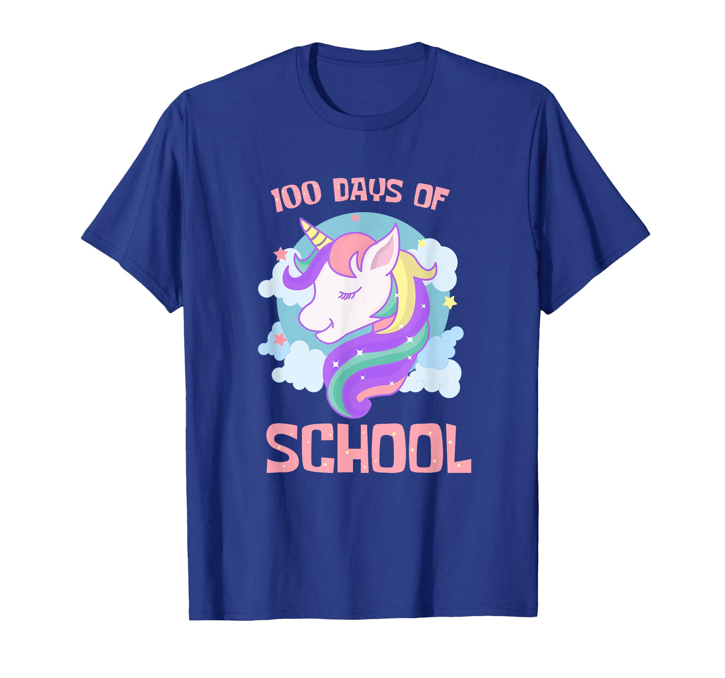 Unicorn 100 Days of School Magical 100th Day Girl Student T-Shirt