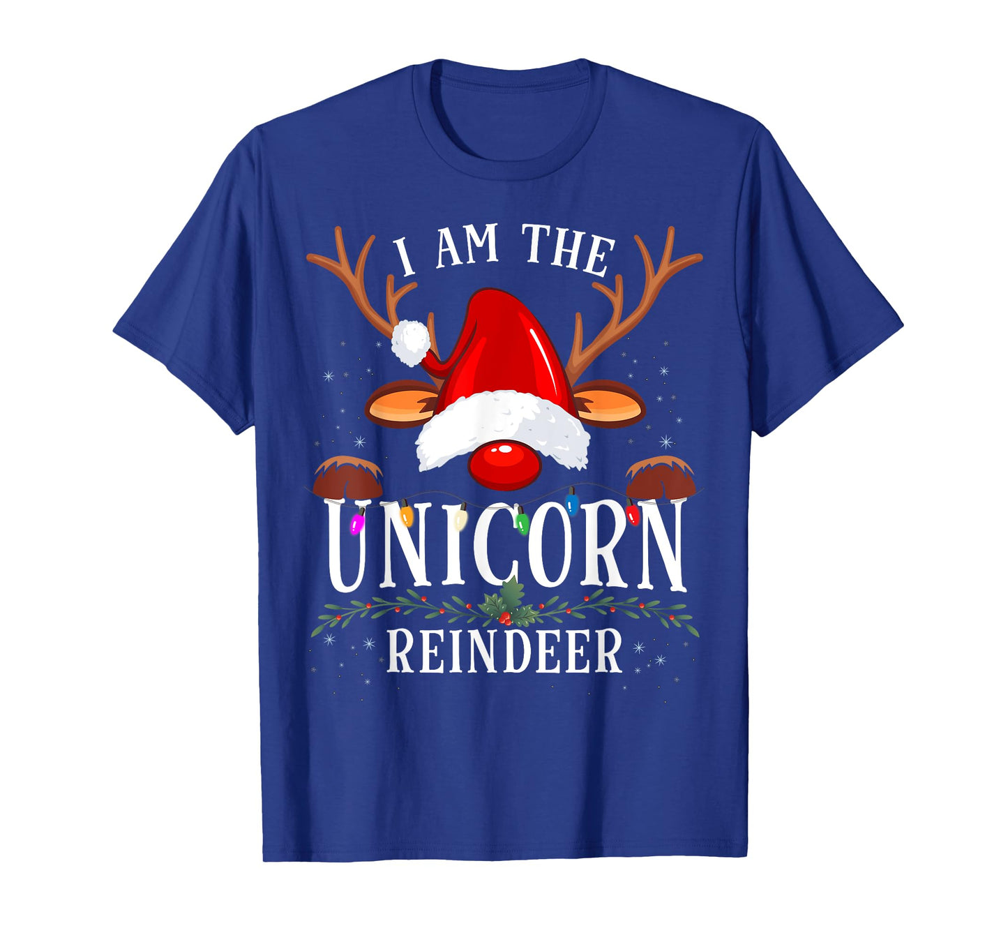 I Am The Unicorn Reindeer Christmas Family T-Shirt