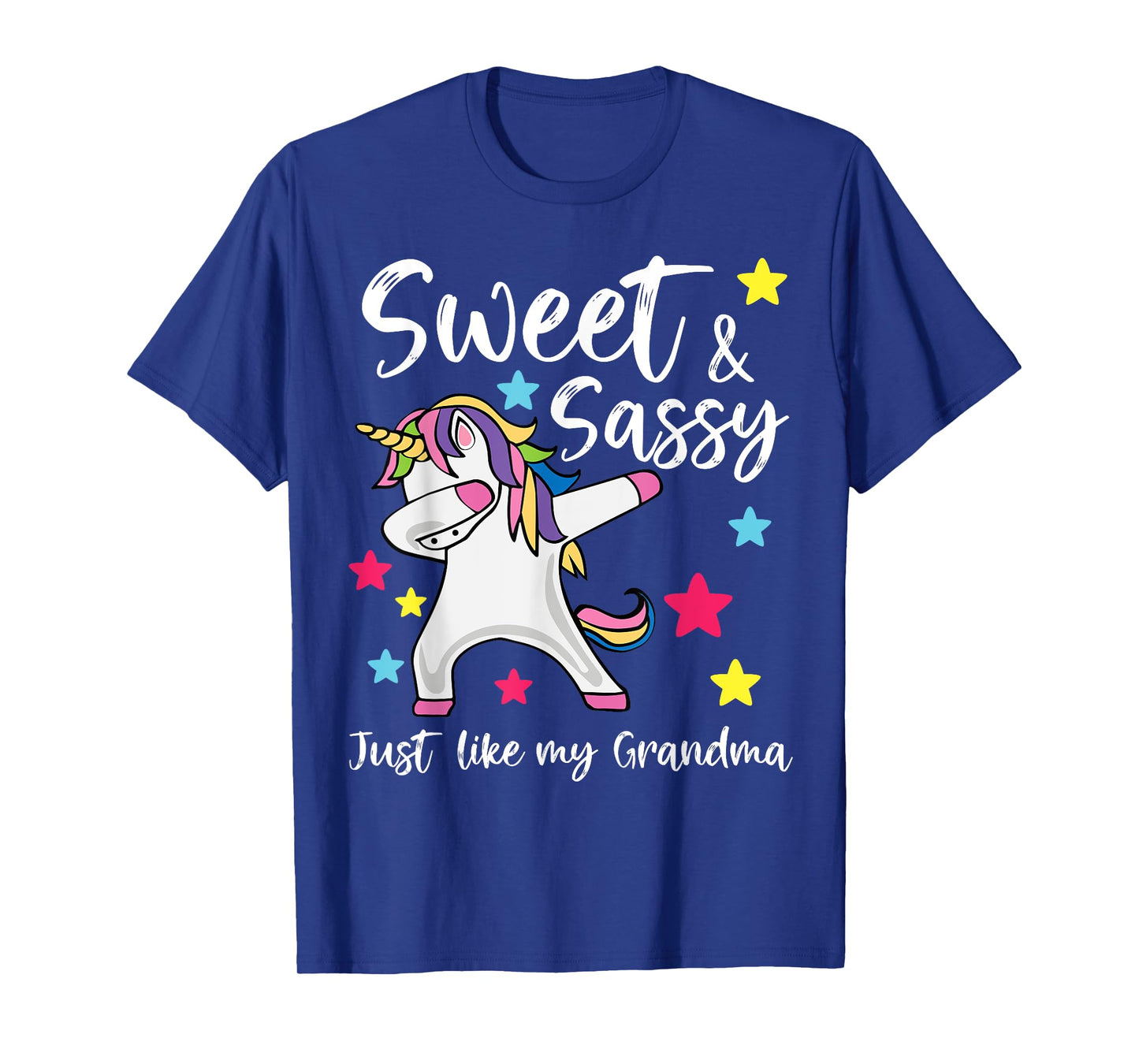 Sassy Like My Grandma Unicorn Matching Nana & Granddaughter T-Shirt
