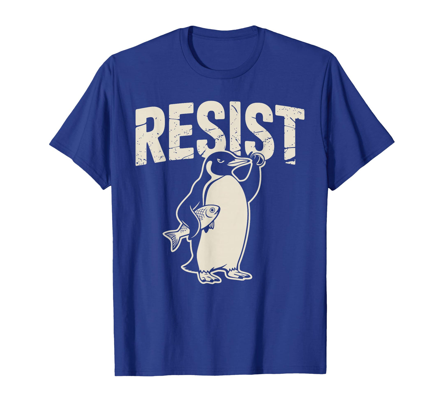 Resist Penguin Activism Graphic Protest Design T-Shirt