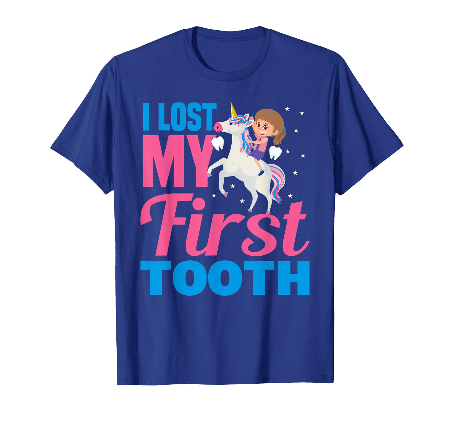 I Lost My First Tooth Unicorn Tooth Fairy Gift Girls T-Shirt