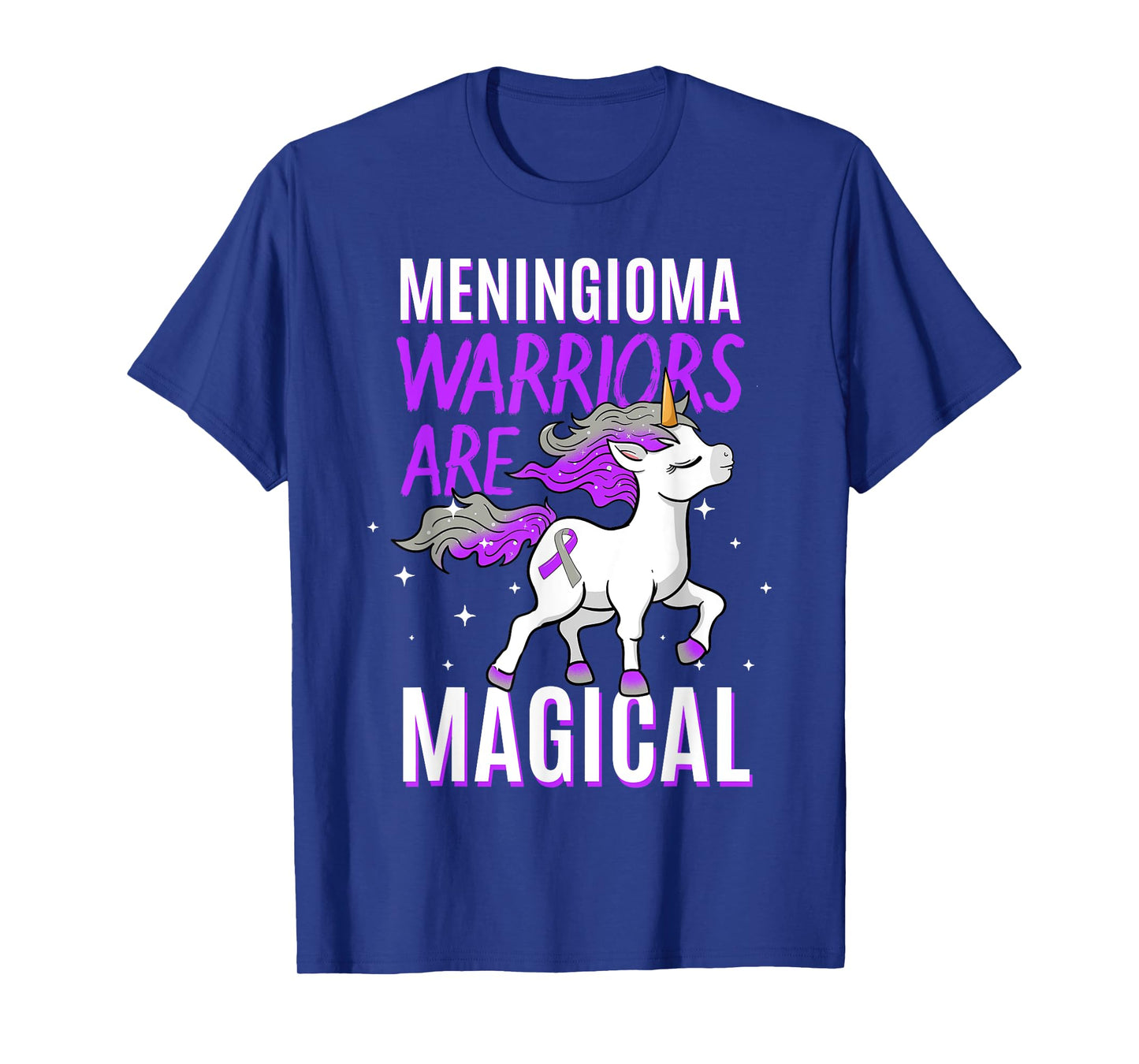 Warriors Are Magical Meningioma Brain Tumor Cancer Awareness T-Shirt