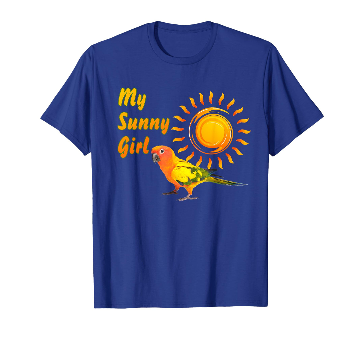 Sun Conure Parrot Sunny Sunshine Girl T-Shirt