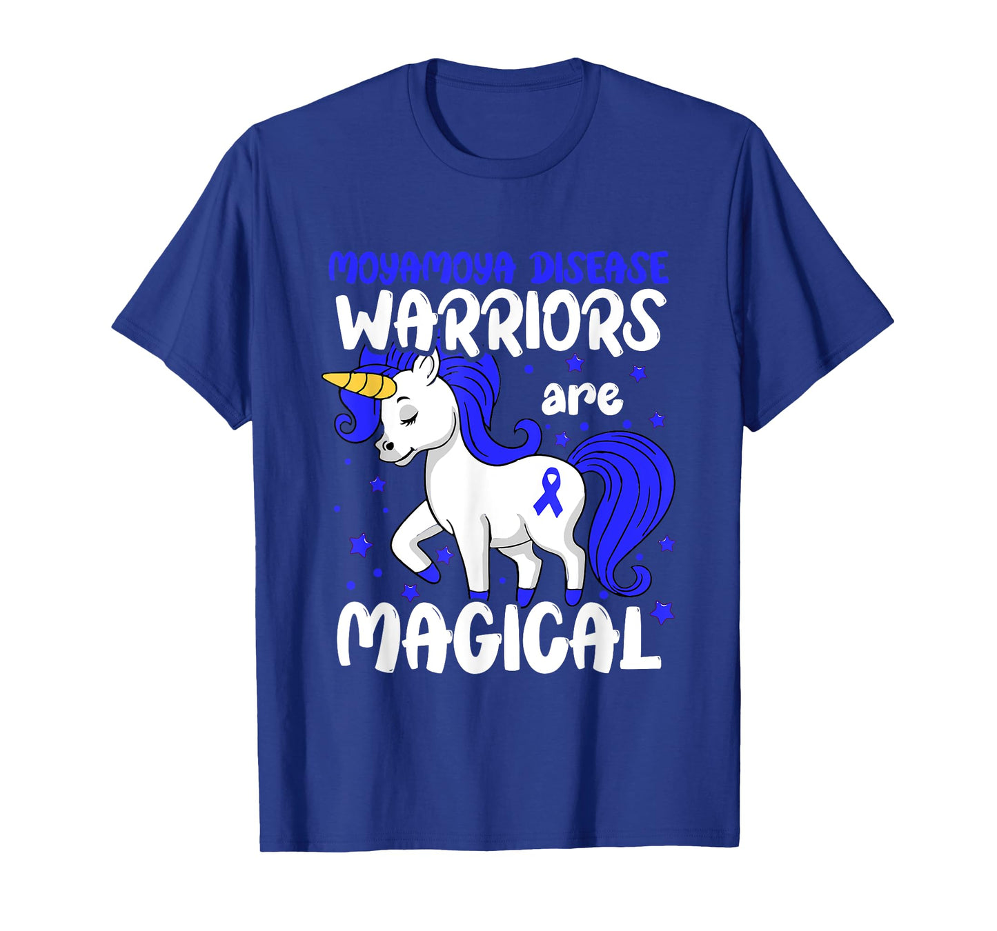 Moyamoya Disease Warrior Blue Moyamoya Disease Awareness T-Shirt