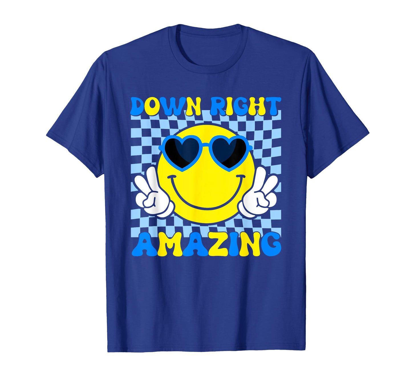 Down Right Amazing Smile Face Down Syndrome Awareness Kids T-Shirt