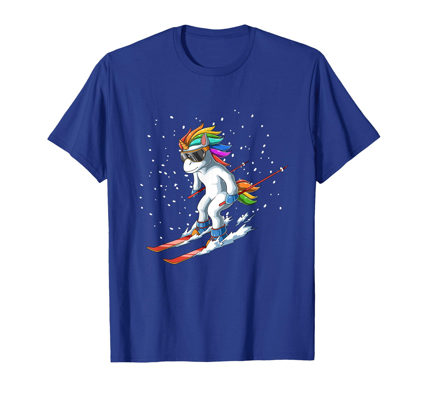 Unicorn on Ski - Funny Ski Gift T-Shirt