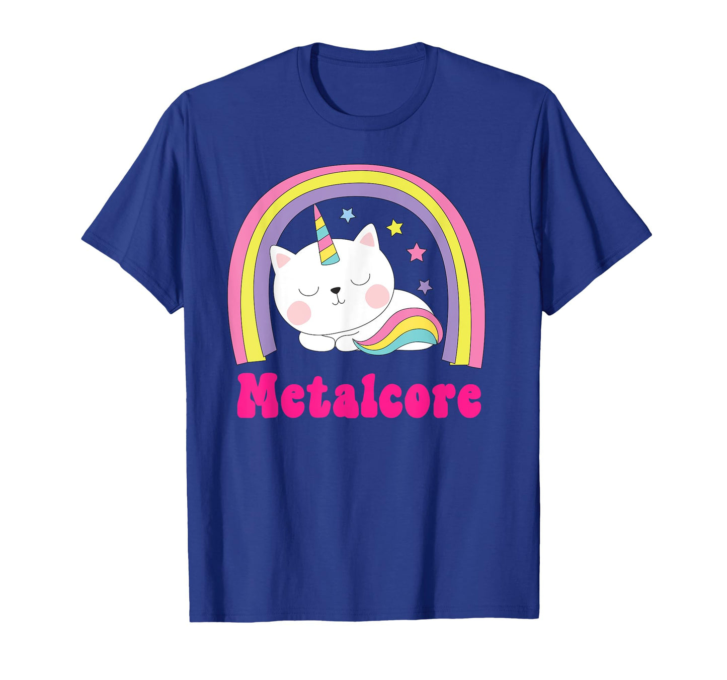 Metalcore Shirts | Sarcastic Retro Funny Unicorn Metalhead T-Shirt