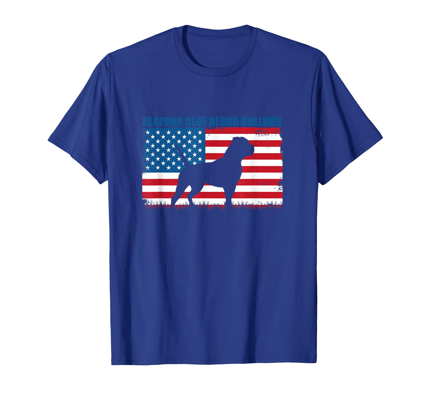 American Flag Alapaha Blue Blood Bulldog T-Shirt