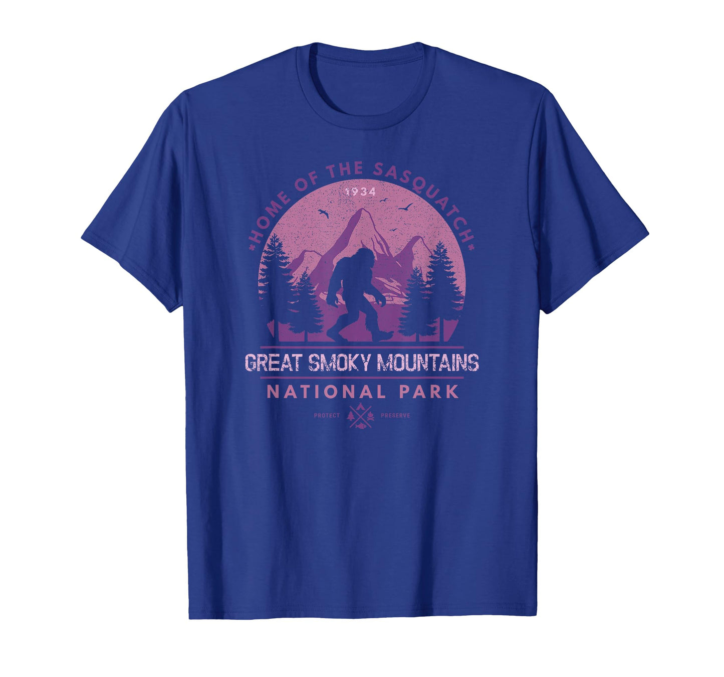 Bigfoot Sasquatch Great Smoky Mountains National Park T-Shirt