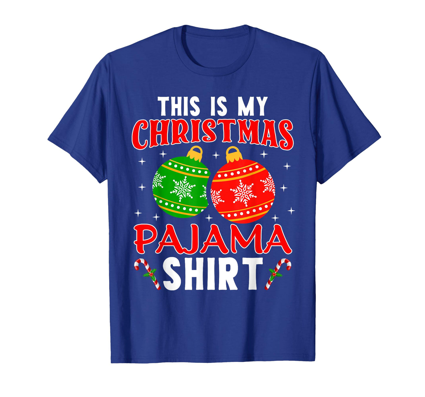 This Is My Christmas Pajama Shirt Funny Xmas PJs Men Women T-Shirt