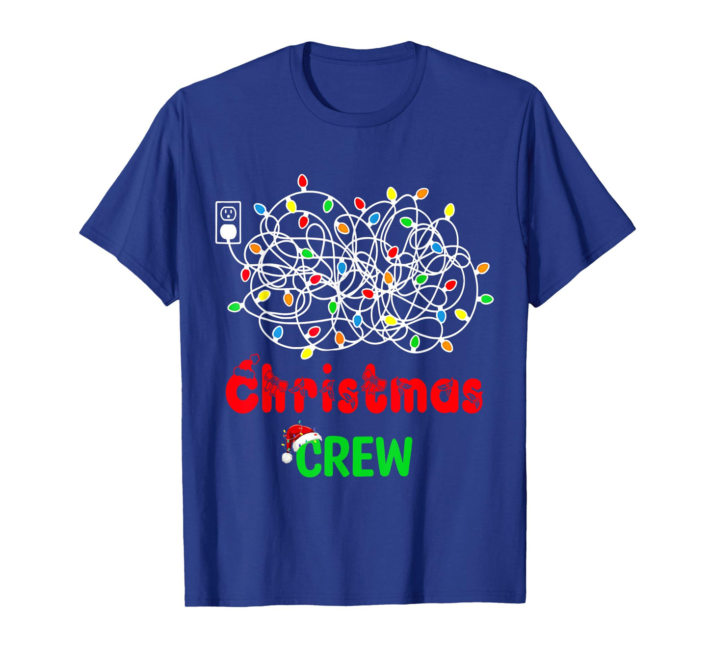 Christmas Crew Xmas Lights Pajama Happy Holiday Boy Girl T-Shirt