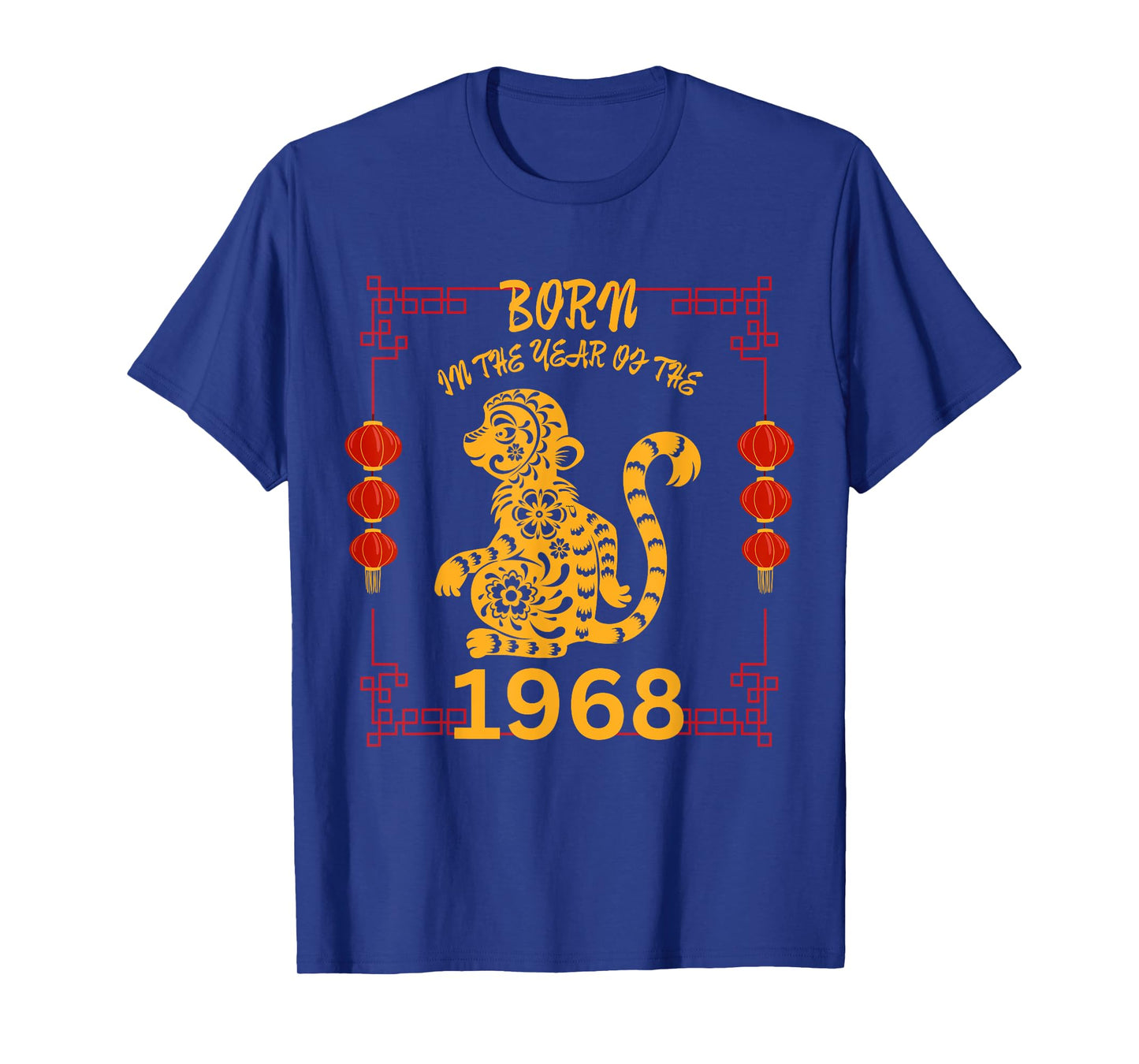 Born in the Year of the Monkey 1968 Chinese New Year Zodiac T-Shirt