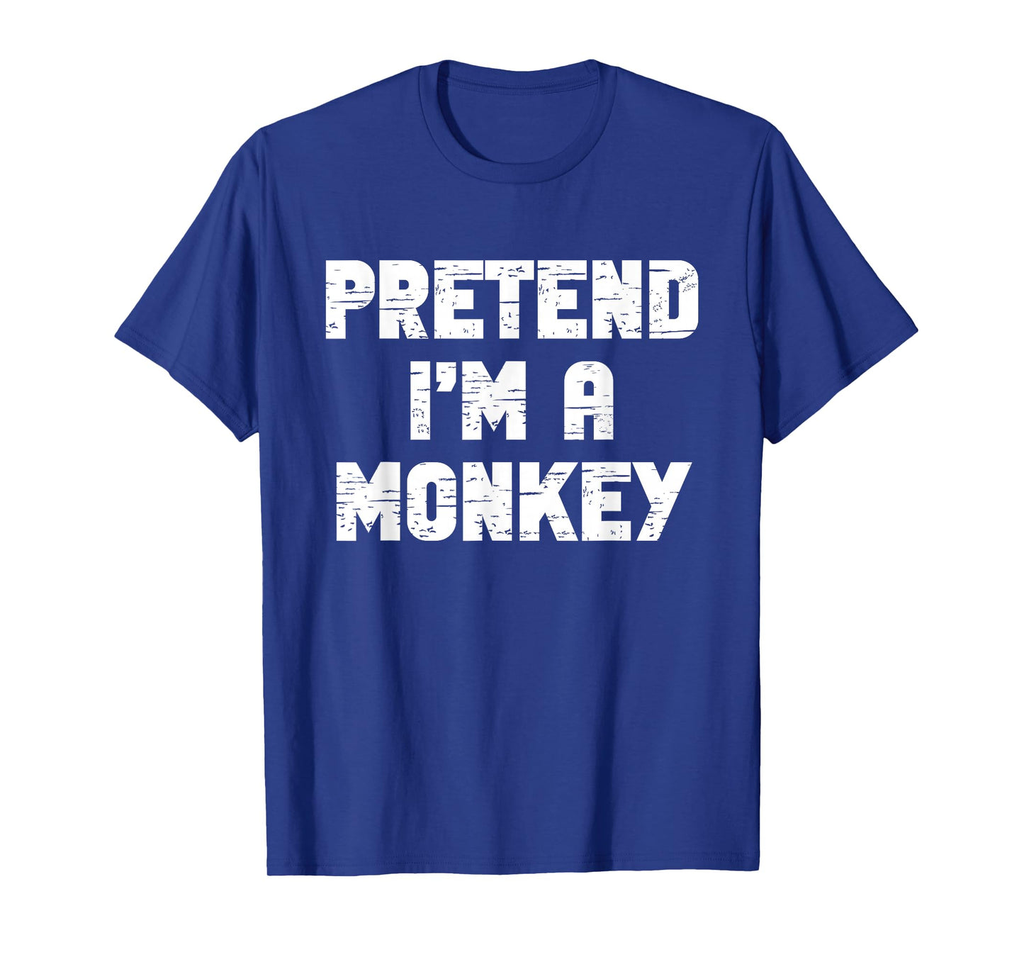 Halloween Pretend I'm A Monkey Costume Funny Lazy Kids Adult T-Shirt