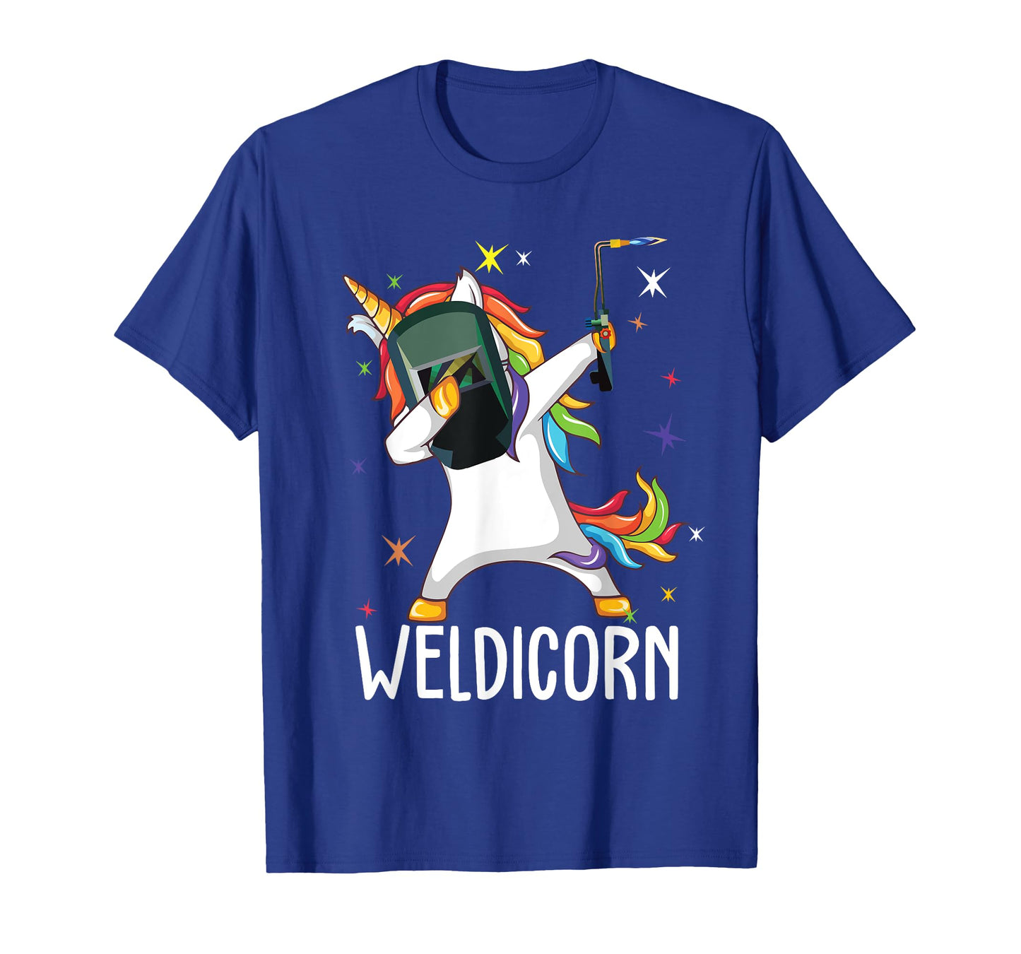 Weldicorn Funny Welder Unicorn Dabbing T-Shirt