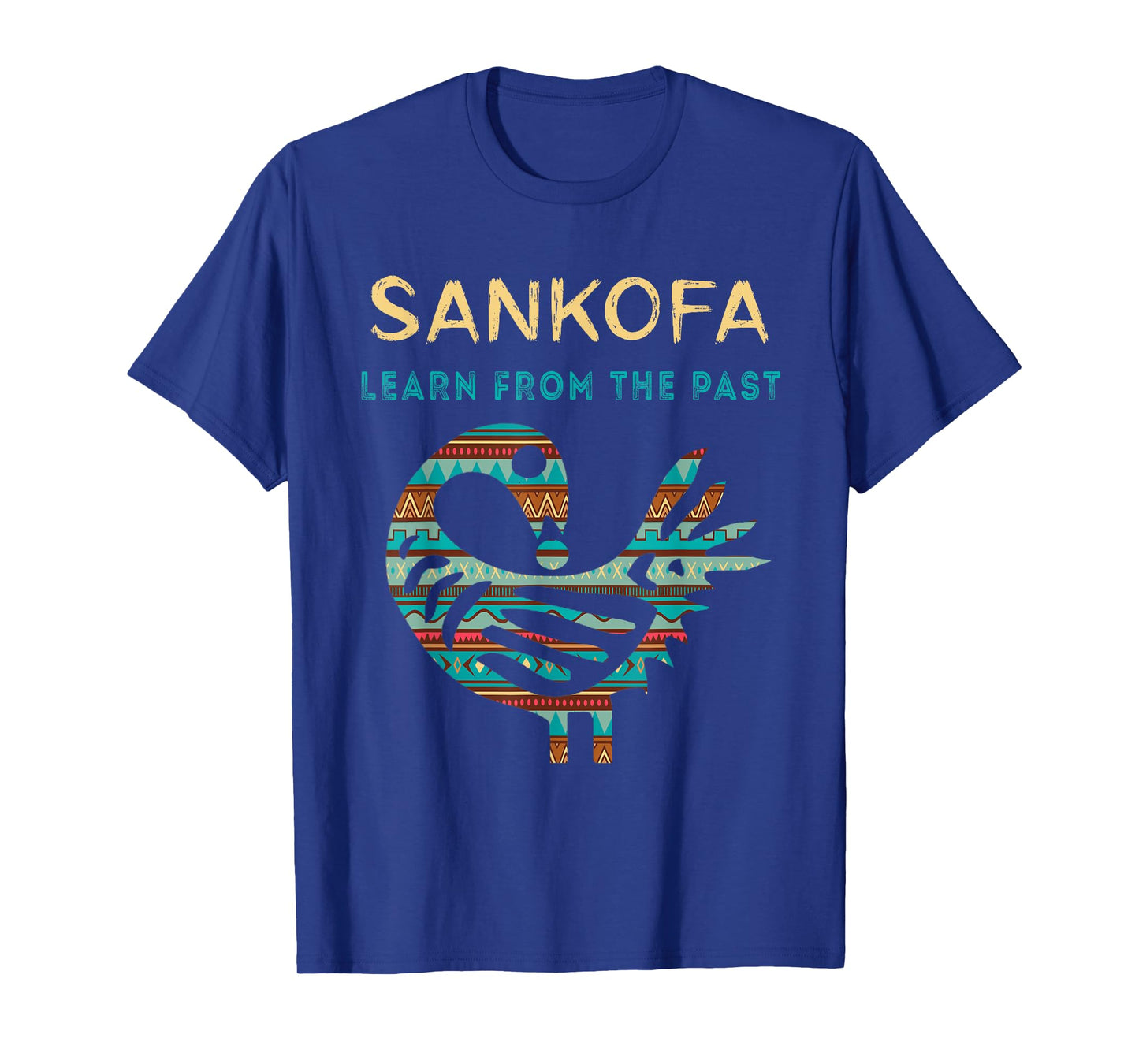 Sankofa Learn From The Past African Bird Black History T-Shirt