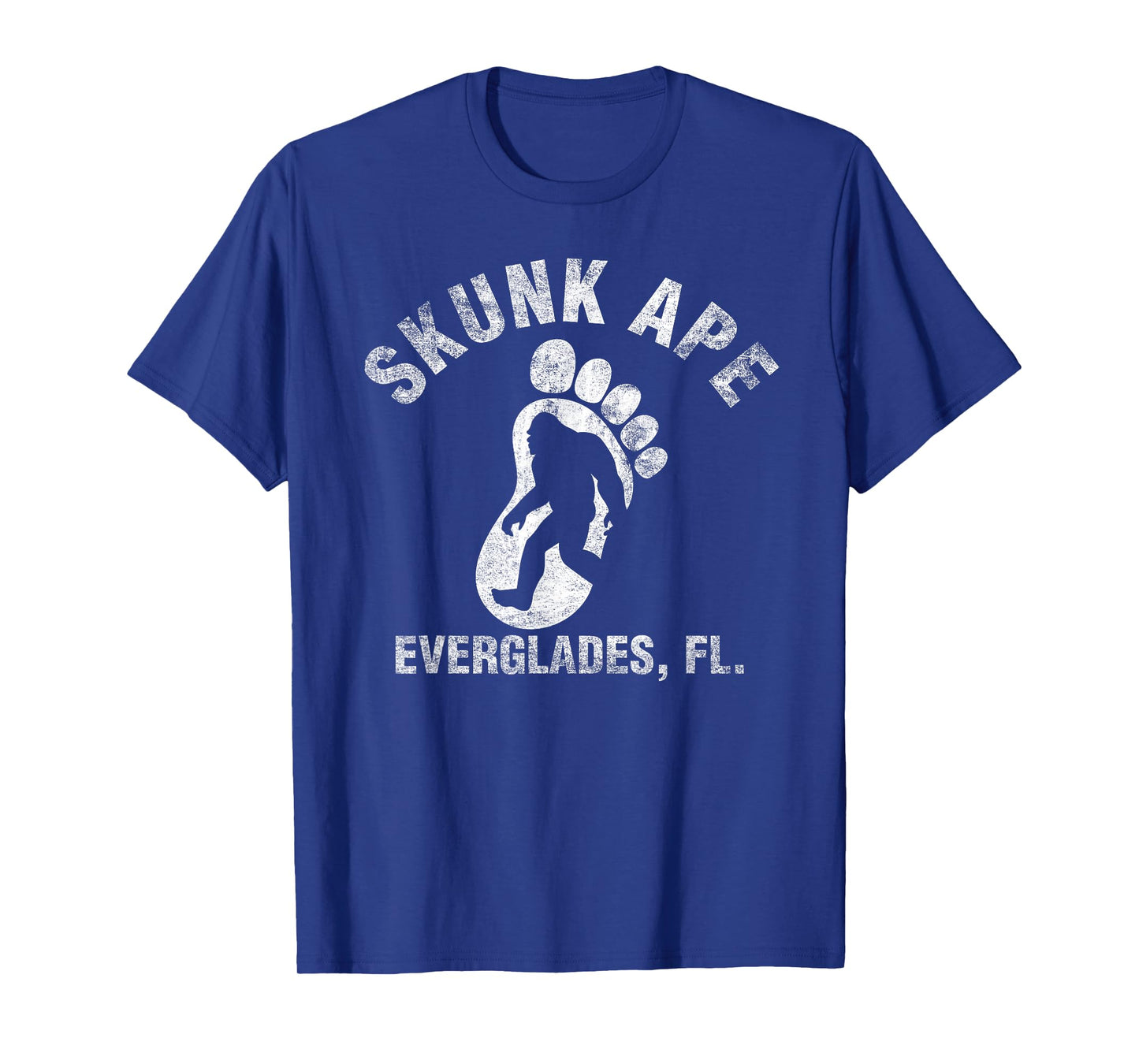 Vintage Retro Skunk Ape Foot Florida Everglades Bigfoot T-Shirt