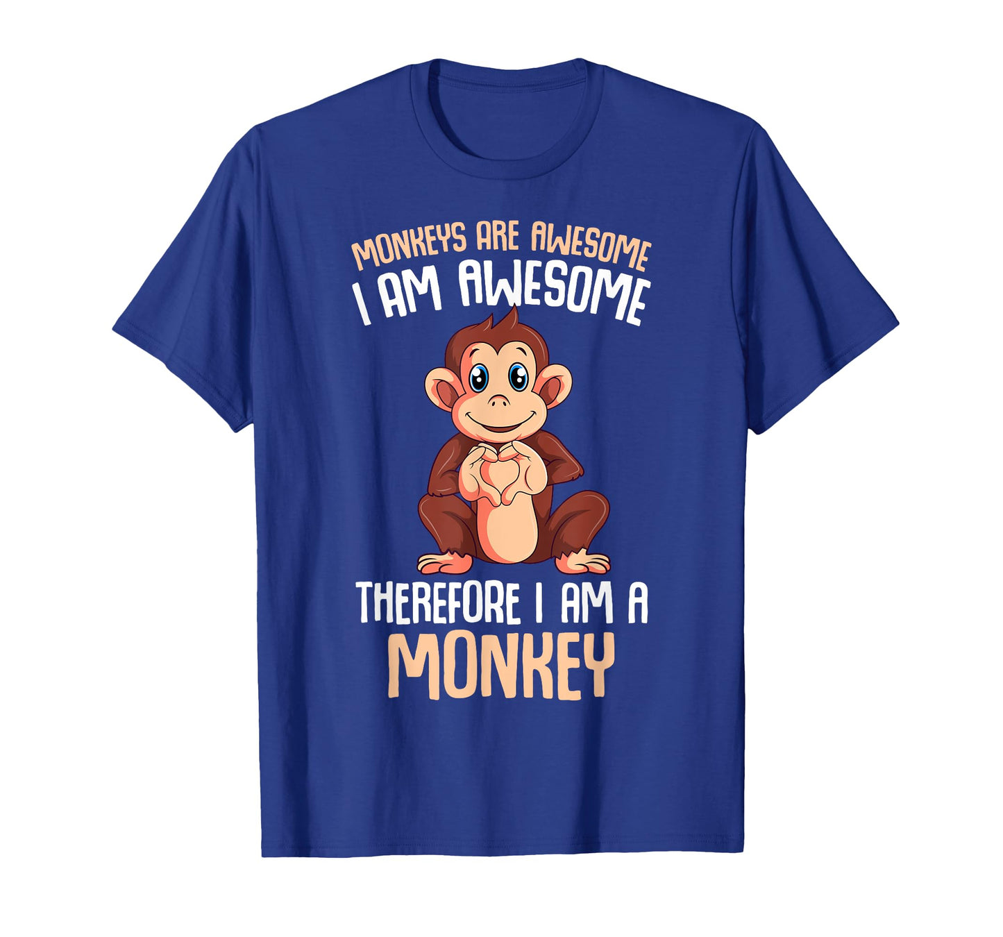 Monkeys Are Awesome Boys Kids Girls Monkey T-Shirt