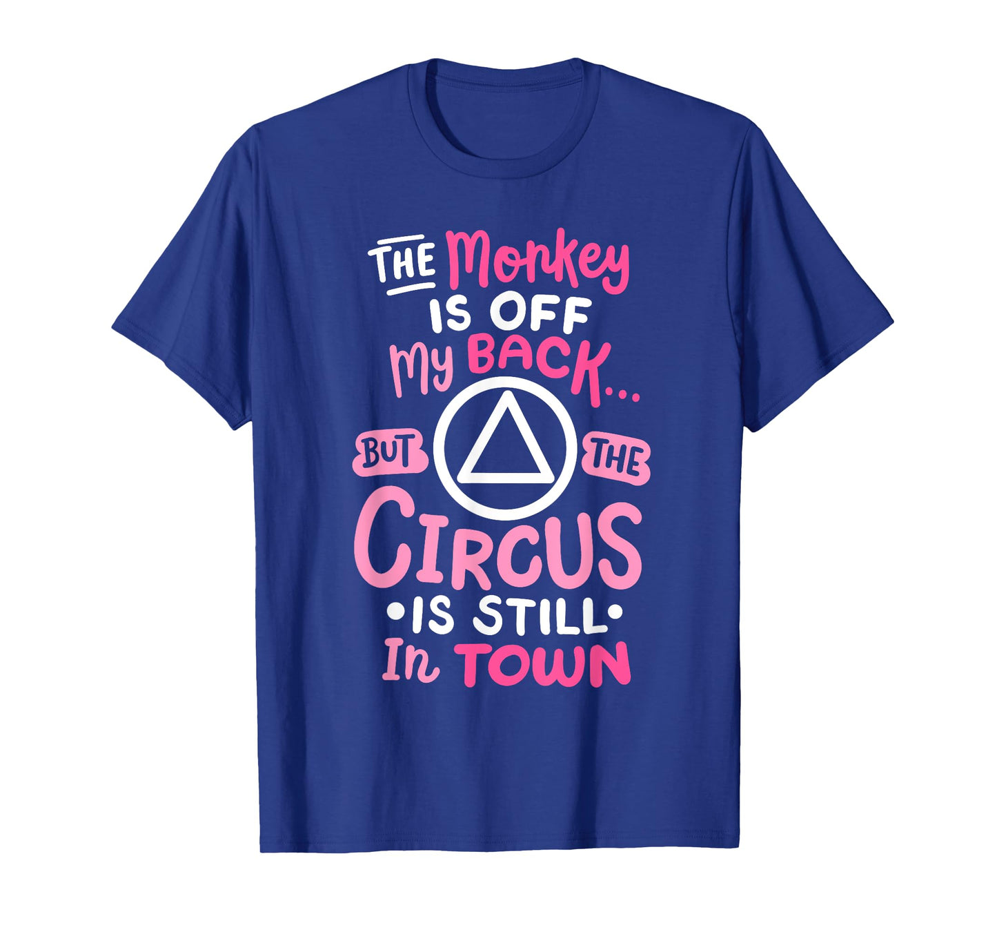 The Monkey Is Off My Back Sobriety Anniversary Sober Women T-Shirt
