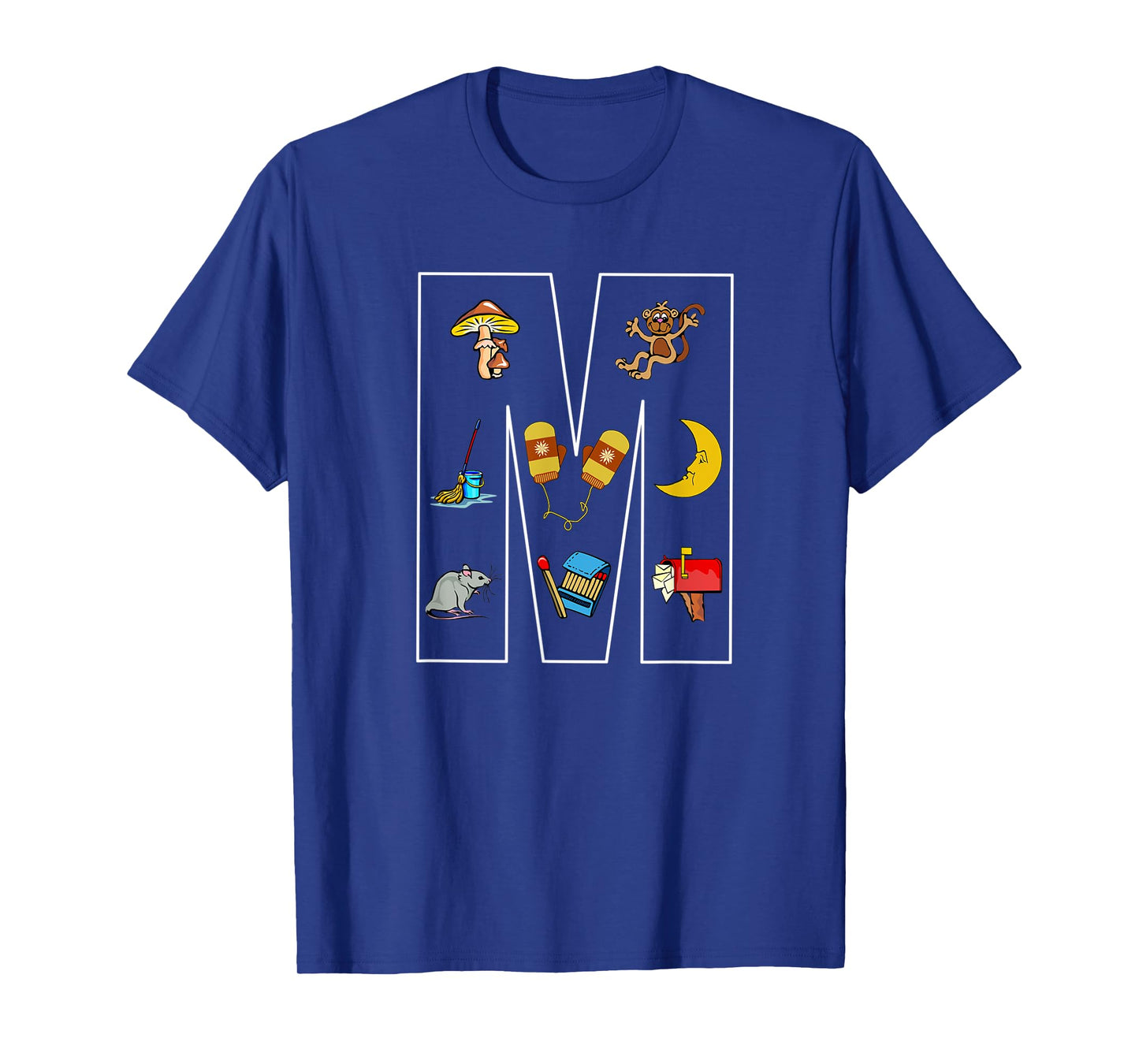 Alphabet Letter M Phonics Objects That Start With M Shirt