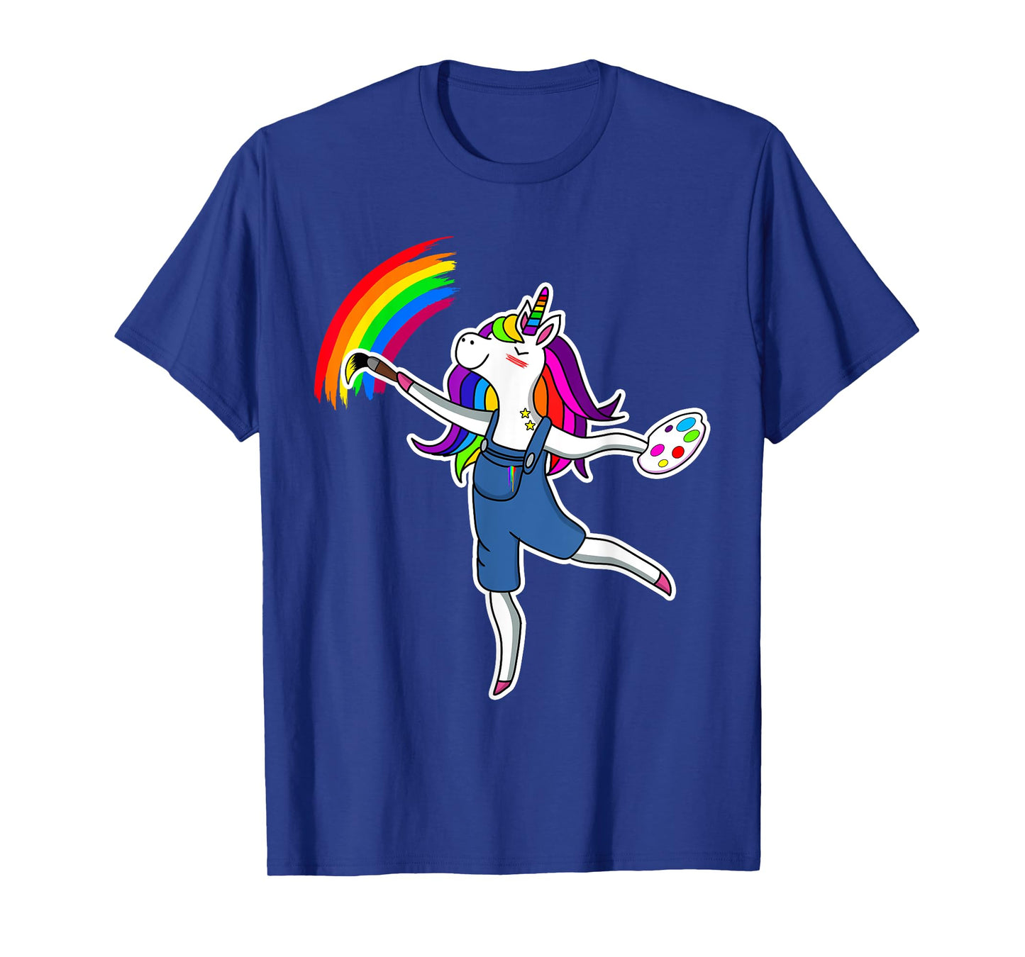 Magical Unicorn Painting Artist Rainbow Art Teacher Women T-Shirt