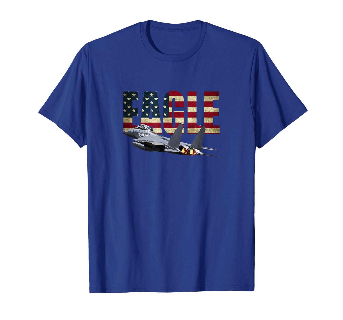 F-15 EAGLE FIGHTER PLANE JET TSHIRT US FLAG T-Shirt