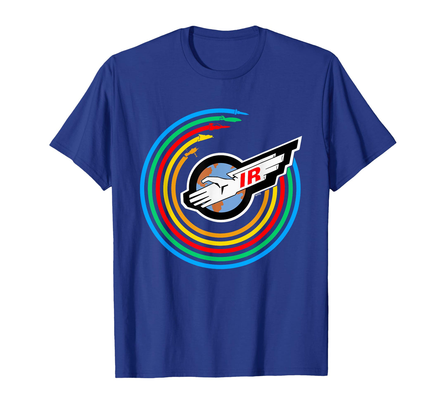 Thunderbirds Colour Rainbow International Rescue Logo T-Shirt