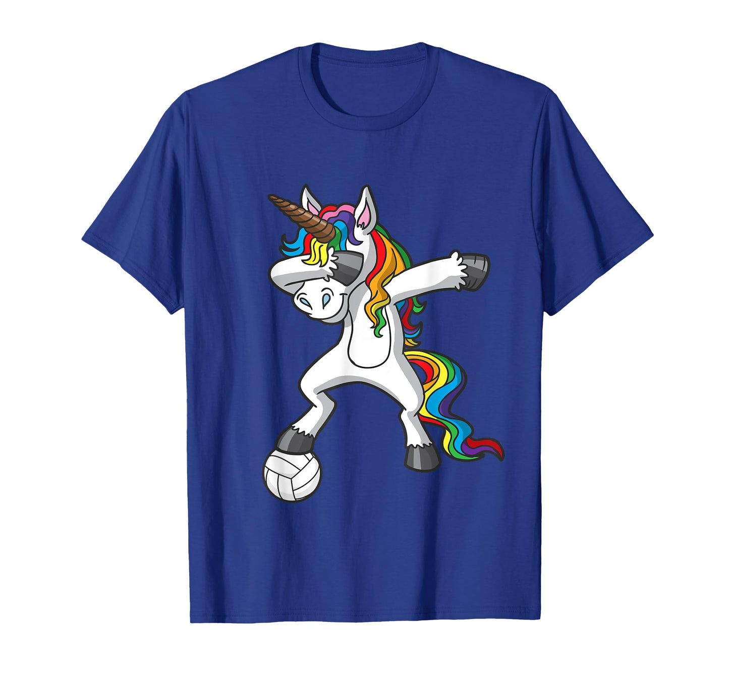 Dabbing Unicorn Volleyball Player Team Goalie Girls T-Shirt