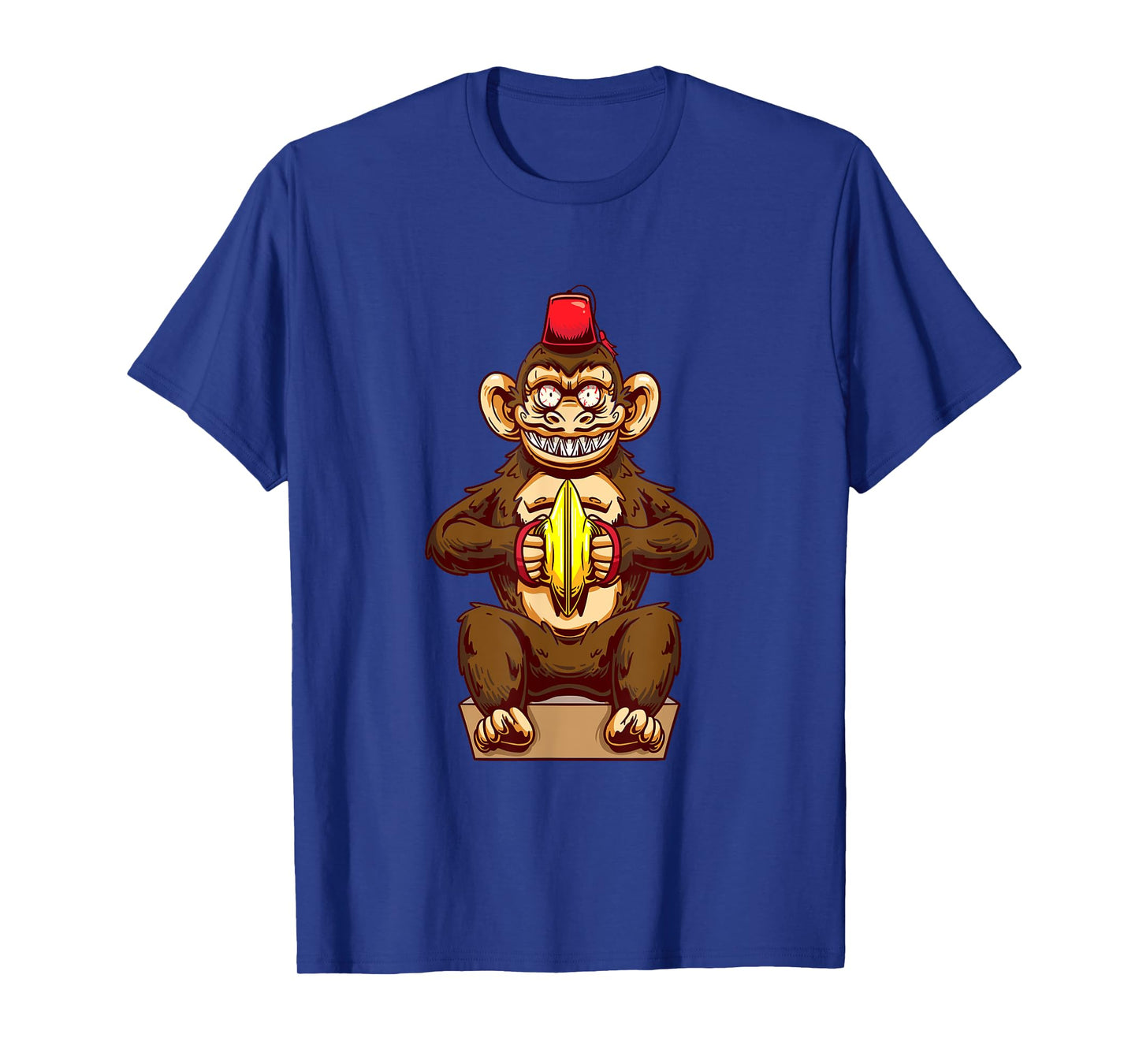 Monkey Playing Cymbals Drummer Ape Musician Marching Band T-Shirt