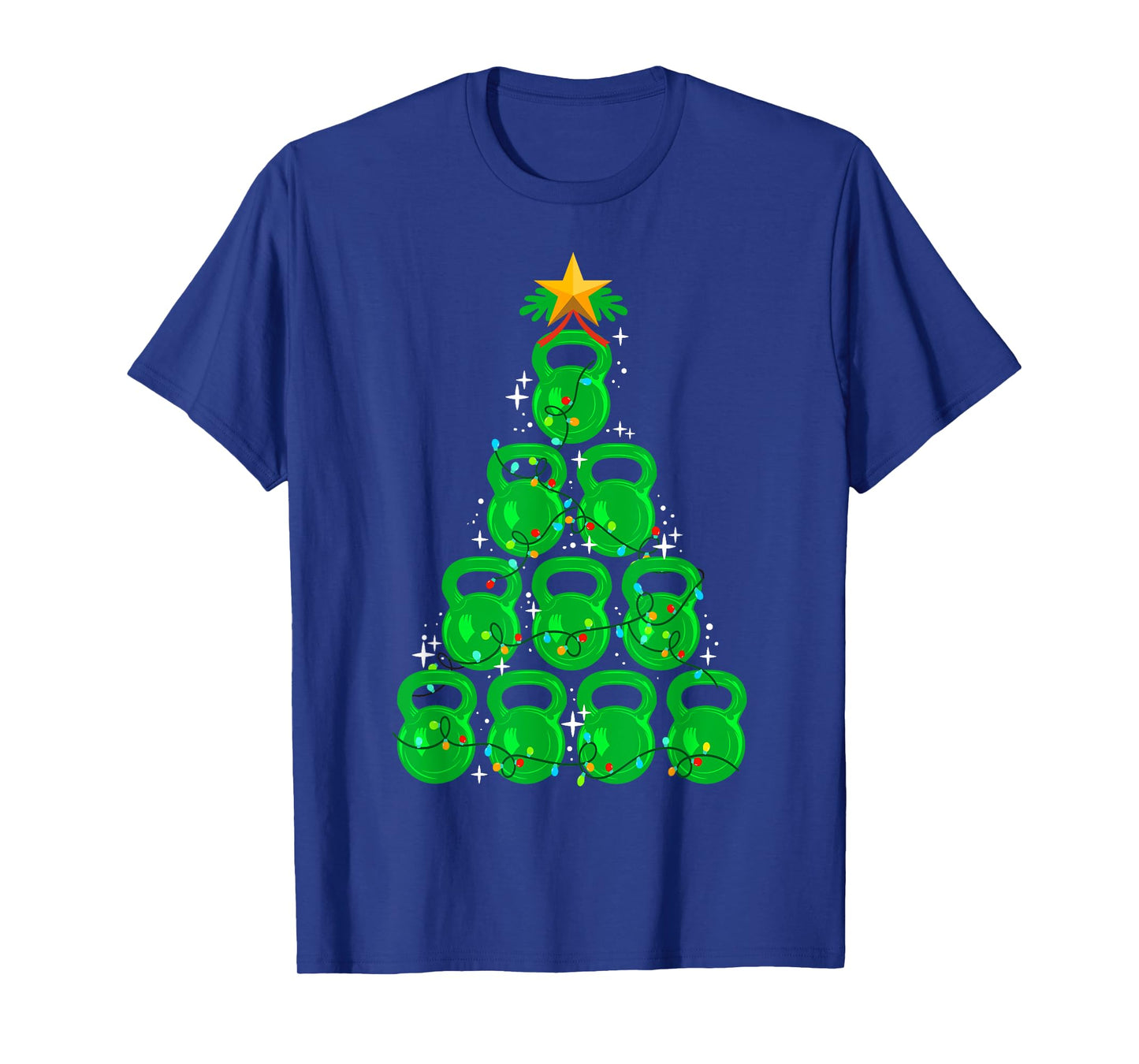 Christmas Tree Kettlebell Xmas Gym Workout Fitness Exercise T-Shirt