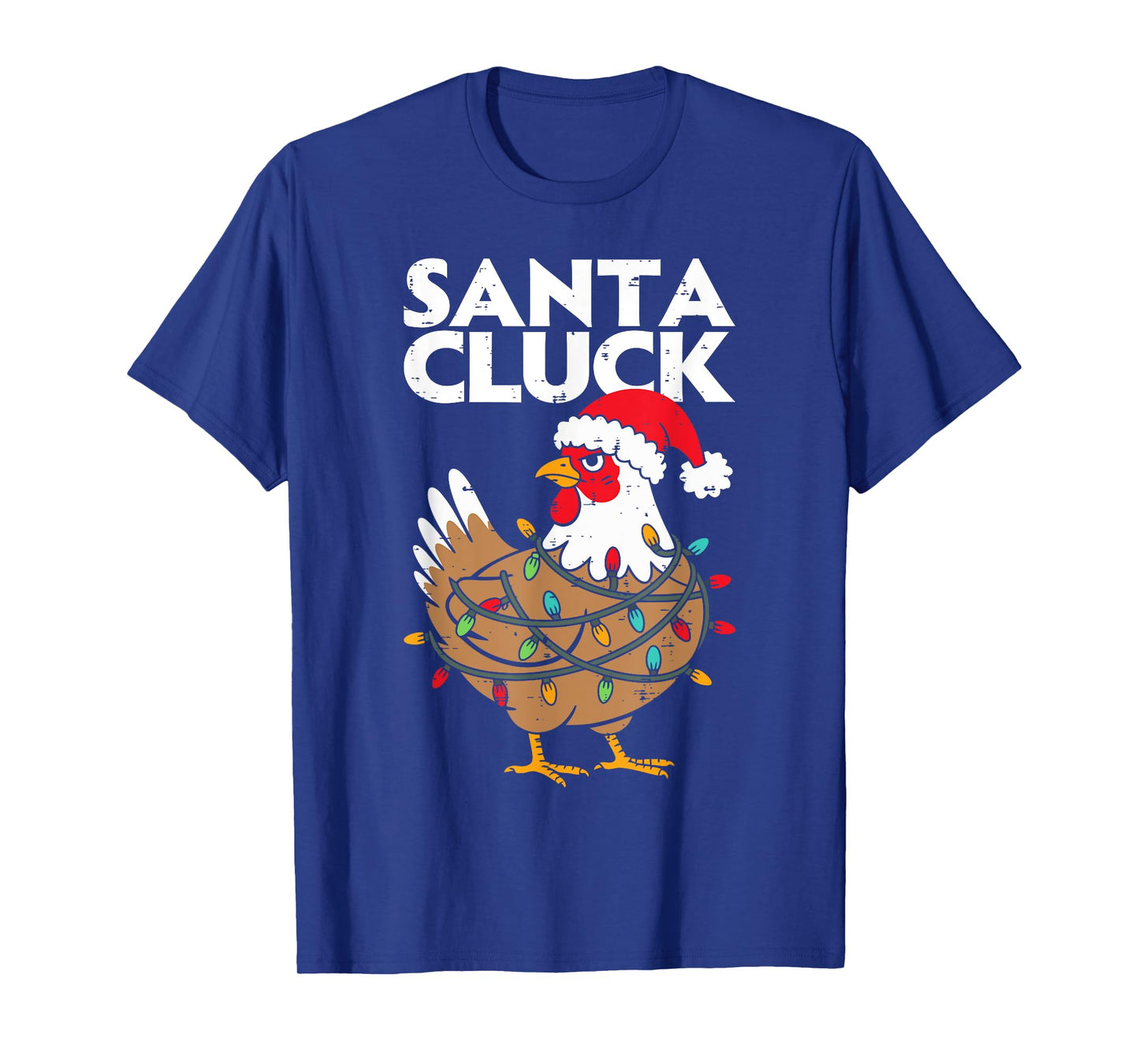 Chicken Christmas Santa Funny Holiday Men Women Kids Boys T-Shirt