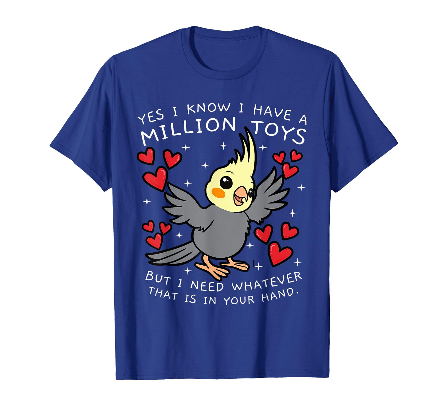 Cockatiel Cockatoo Lutino Parrot Weiro Bird Quarrion Tiel T-Shirt