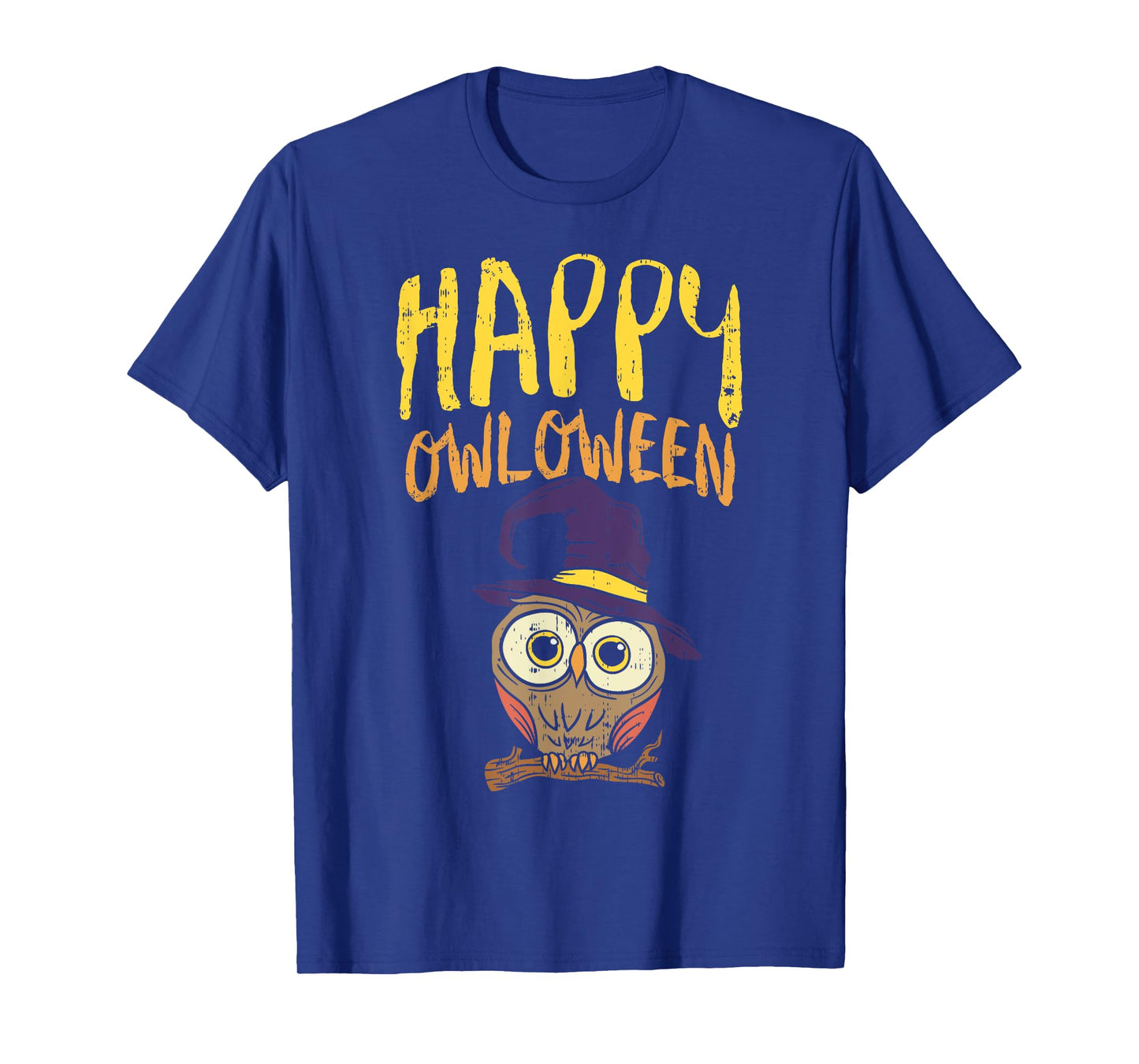 Funny Halloween Shirt Happy Owloween Owl Lover Bird Costume T-Shirt