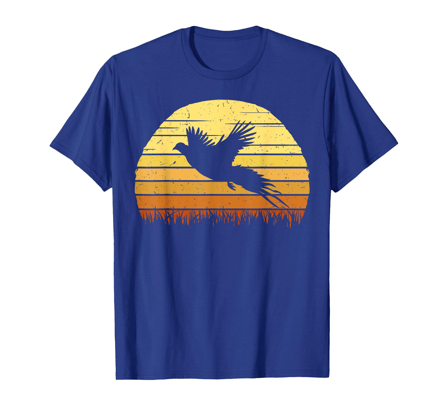 Pheasant Hunting Retro Hunter Flying Bird Shooting Gift Idea T-Shirt