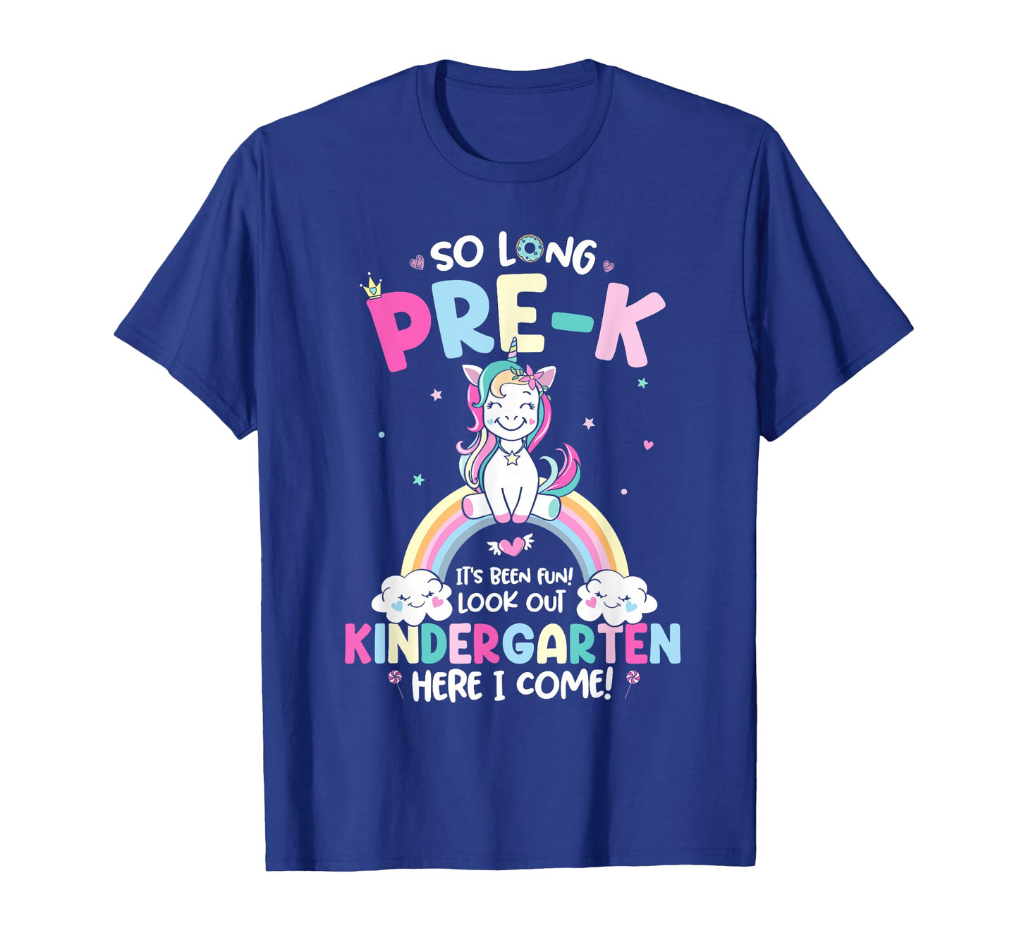 So Long Pre-K Kindergarten Grade Here I Come Unicorn Kid T-Shirt