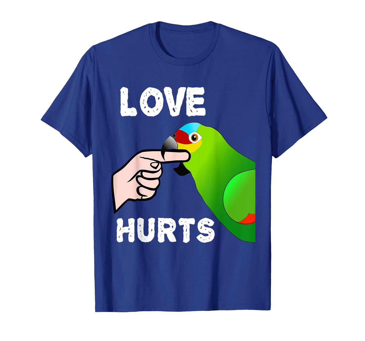Love Hurts Red Lored Amazon Parrot T-Shirt