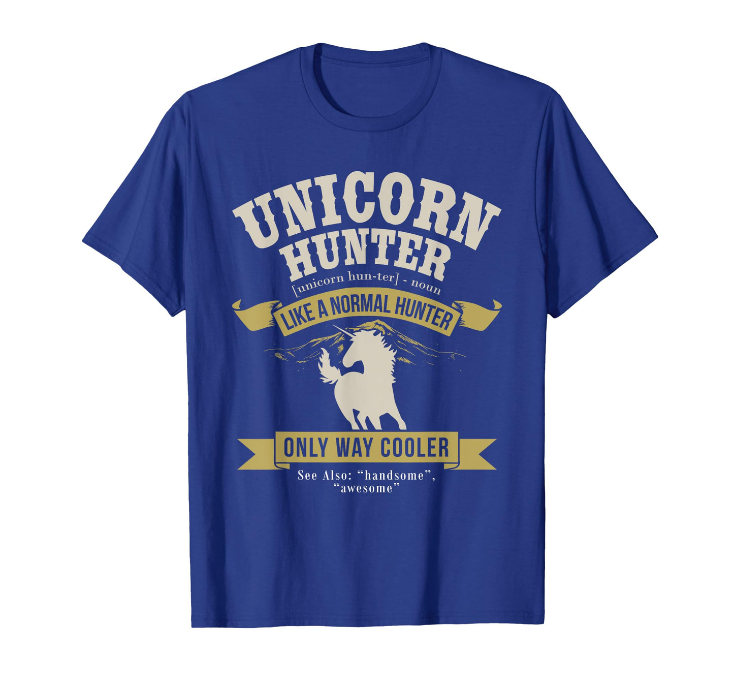 Funny Lazy Halloween Costume Fairy Rainbow Unicorn Hunter T-Shirt
