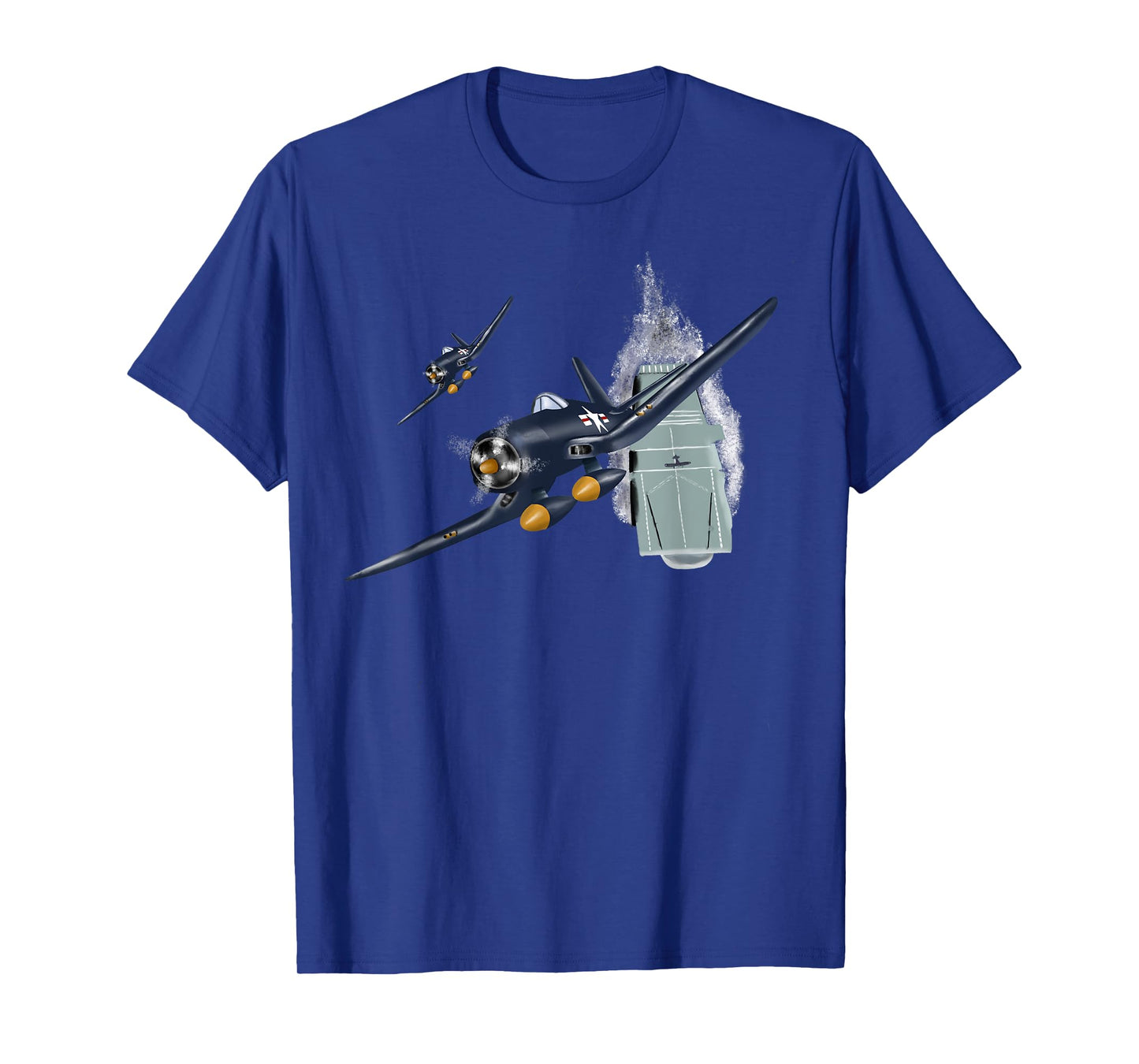 Military F&L Design Co. WW2 Planes Warbirds F4U Corsair Aircraft Carrier T-Shirt