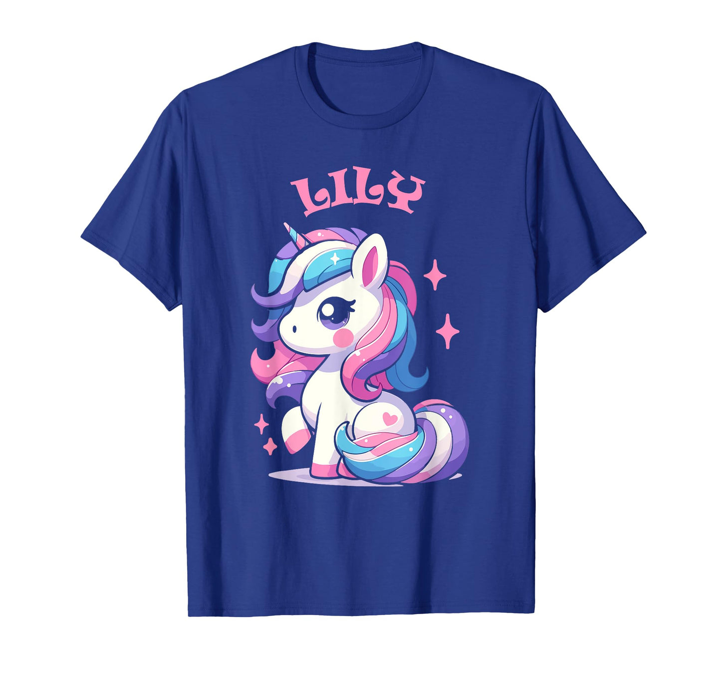 Lily Cute Unicorn Design for Girls Name Lily T-Shirt