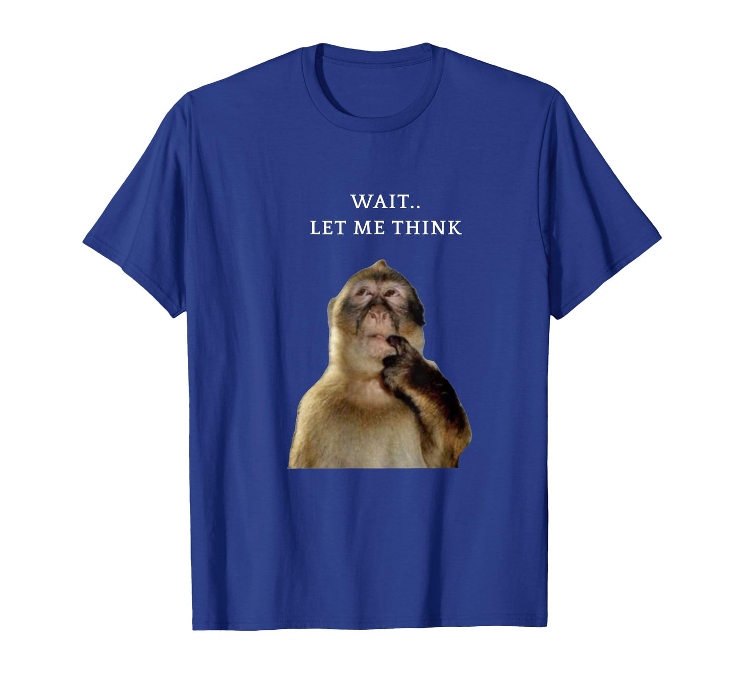 Monkey Thinking Funny Meme T-Shirt