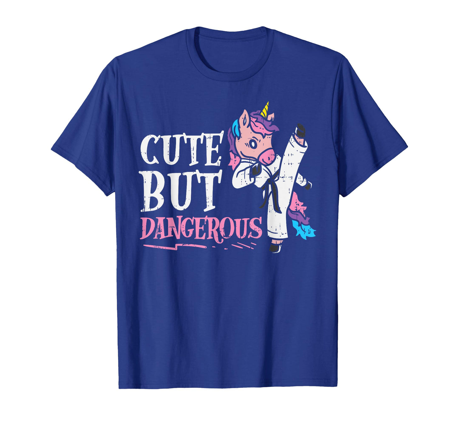 Unicorn Cute But Dangerous Karate Taekwondo Girls Gift T-Shirt