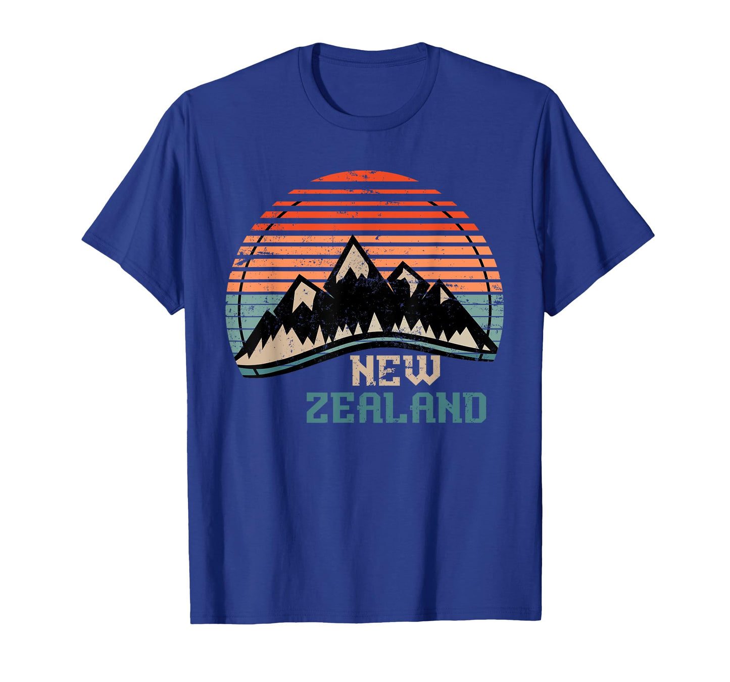 Retro Mountains New Zealand T-Shirt