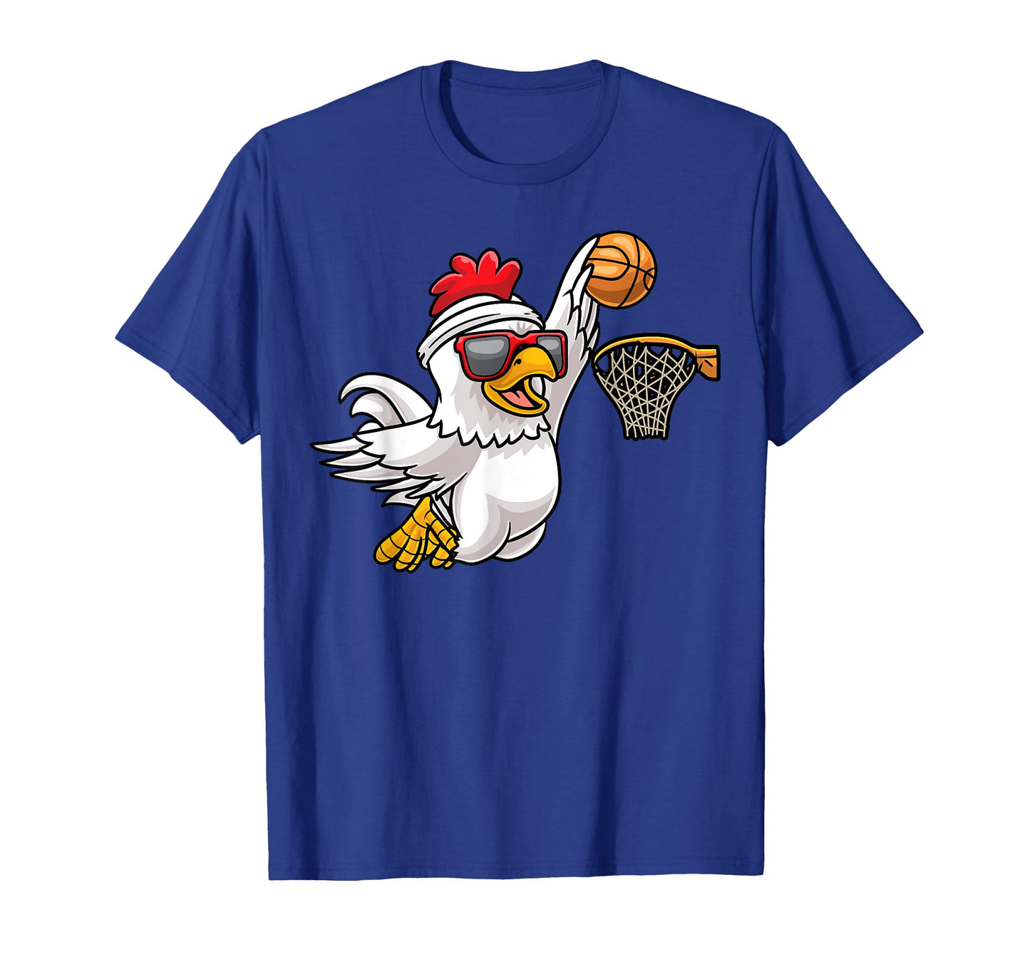 Chicken Playing Basketball Player Game Kids T-Shirt